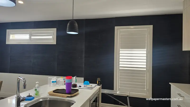 Dining Wallpaper Installation