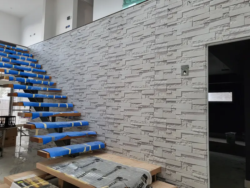 Staircase Wallpaper Installation