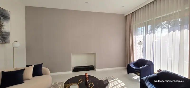 Fireplace Wallpaper Installation