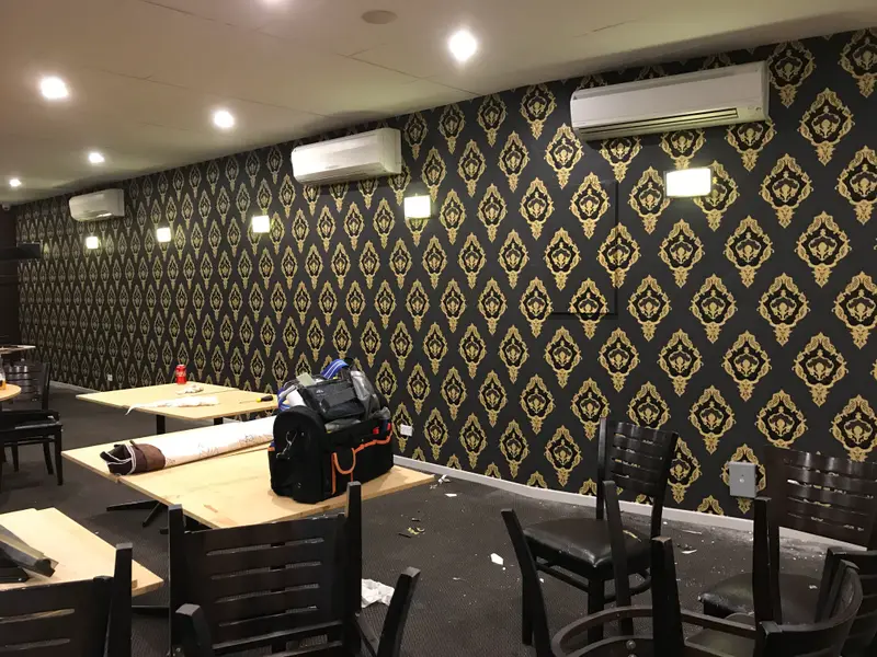 Commercial, Shops Wallpaper Installation