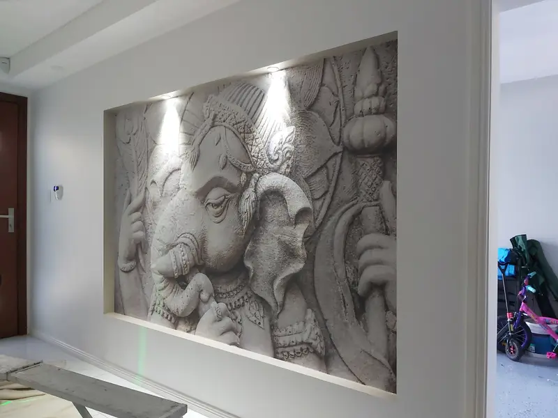 Custom mural Wallpaper Installation