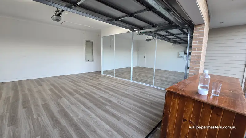 Garage Wallpaper Installation