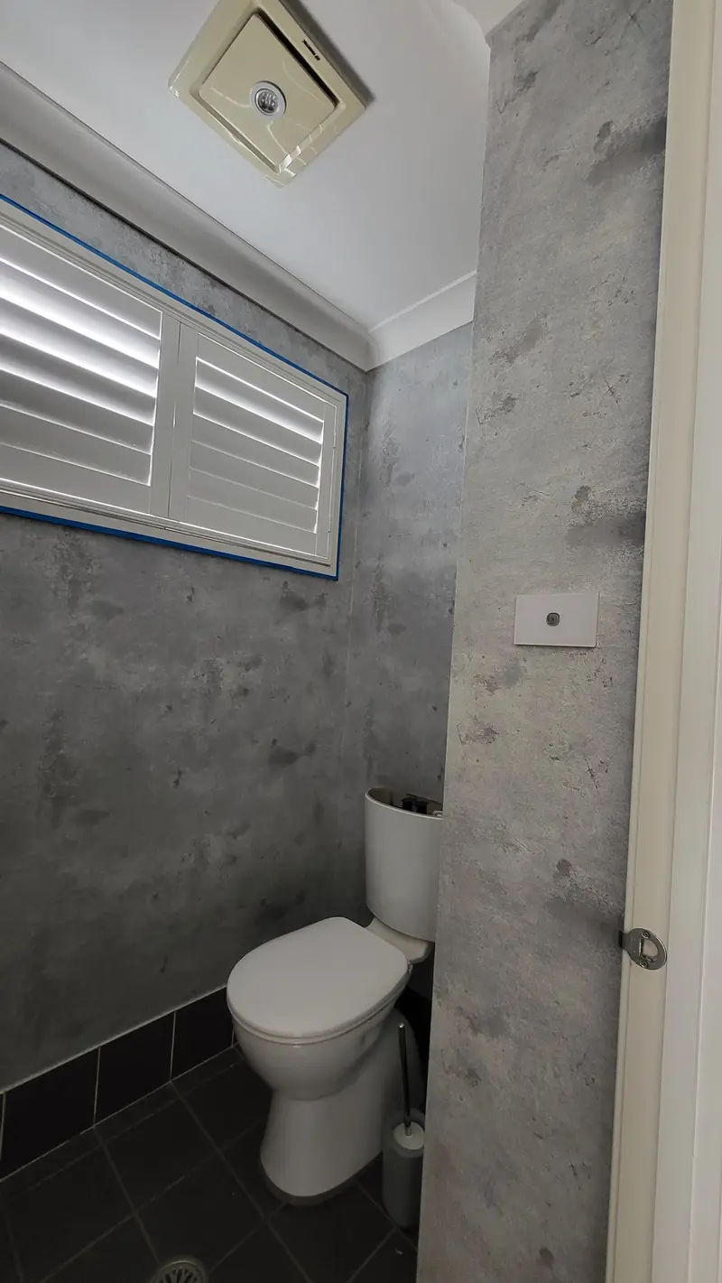 Toilet Wallpaper Installation