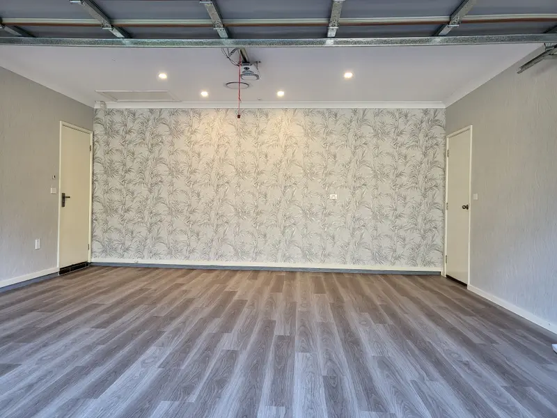 Garage Wallpaper Installation