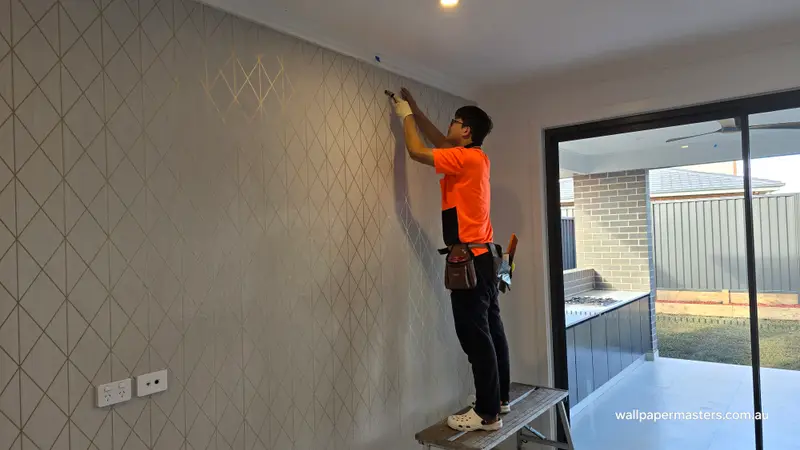 Hallway Wallpaper Installation