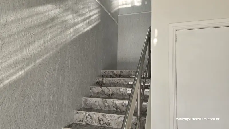 Staircase Wallpaper Installation