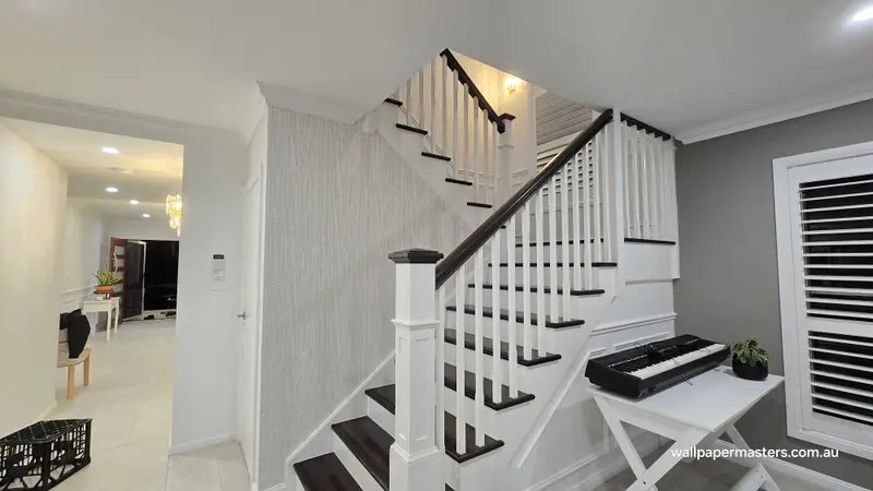 Staircase Wallpaper Installation