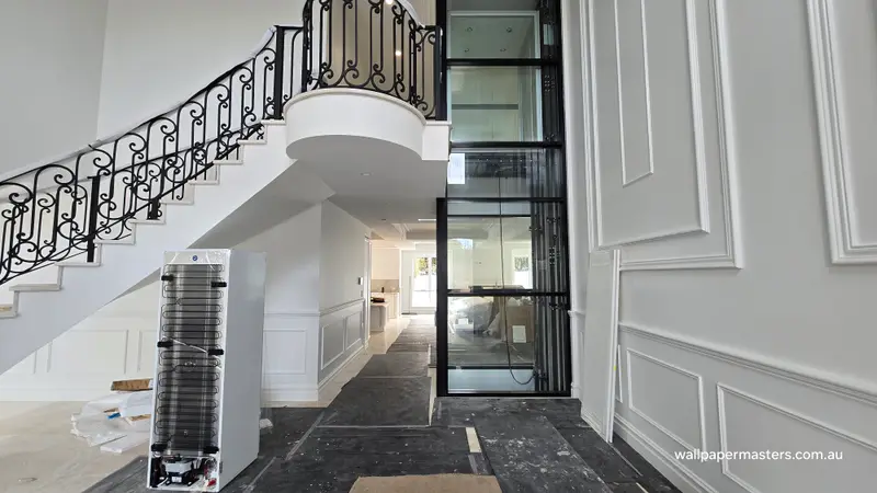 Toilet Wallpaper Installation