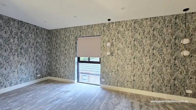Bedroom Wallpaper Installation