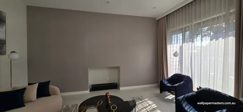 Fireplace Wallpaper Installation