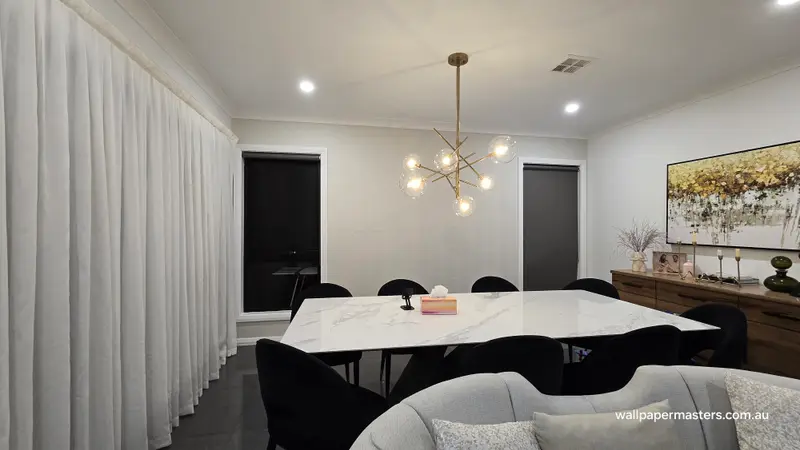 Dining Wallpaper Installation