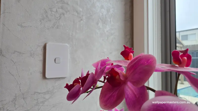 Fireplace Wallpaper Installation