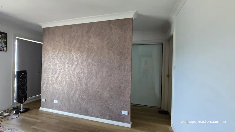 Bedroom Wallpaper Installation