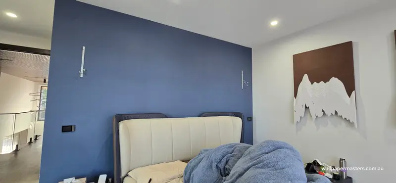 Bedroom Wallpaper Installation