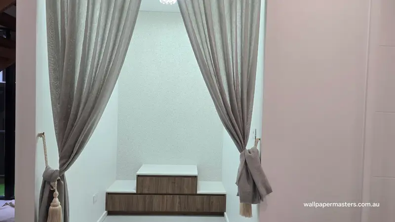 Prayer Room Wallpaper Installation