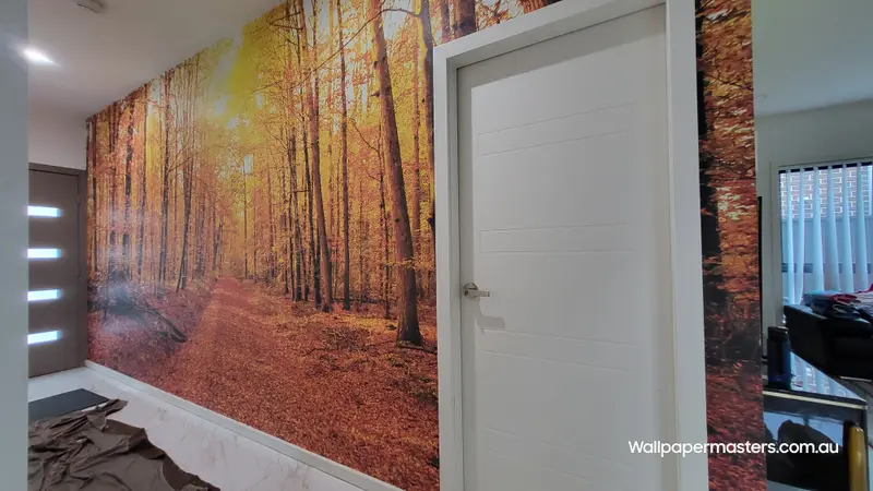 Custom mural Wallpaper Installation