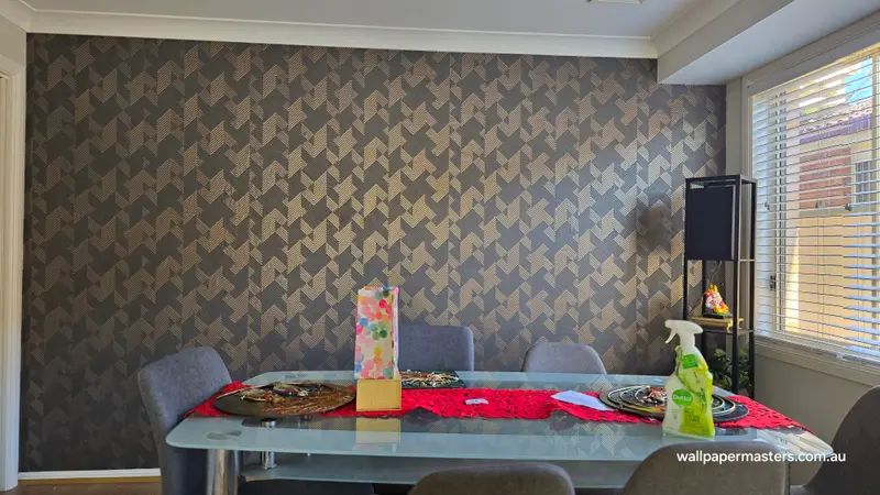 Dining Wallpaper Installation