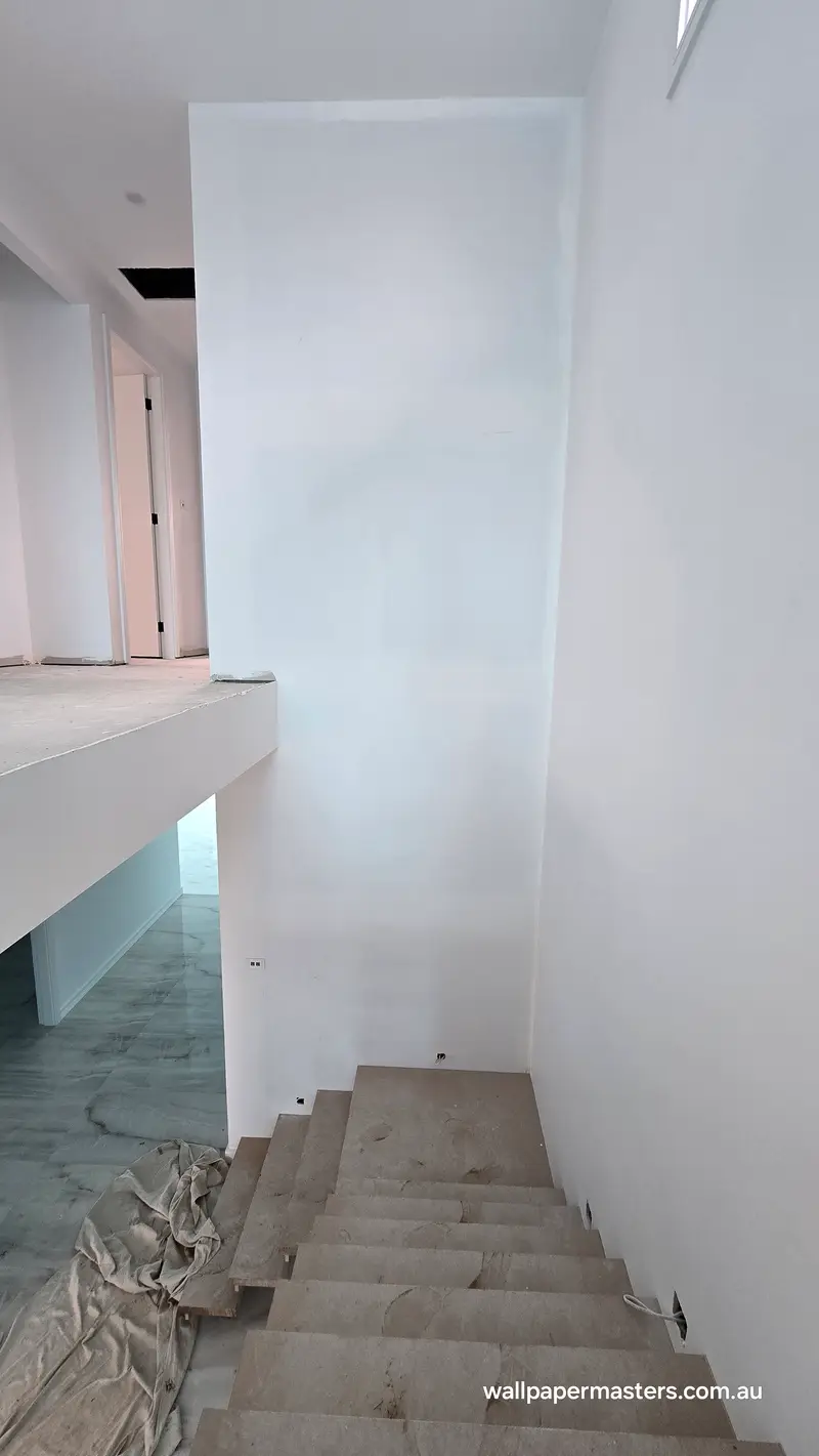 Staircase Wallpaper Installation