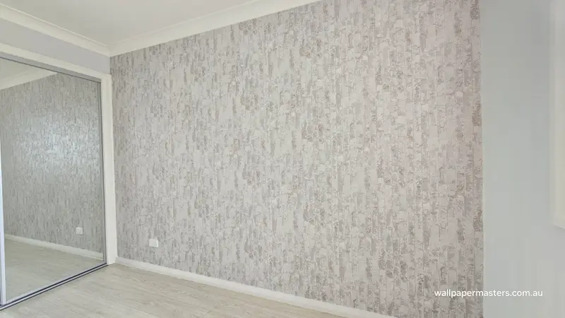 Bedroom Wallpaper Installation