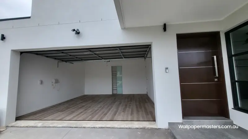Garage Wallpaper Installation