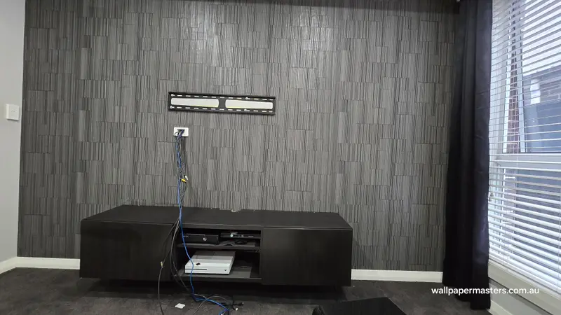 TV Back Wallpaper Installation
