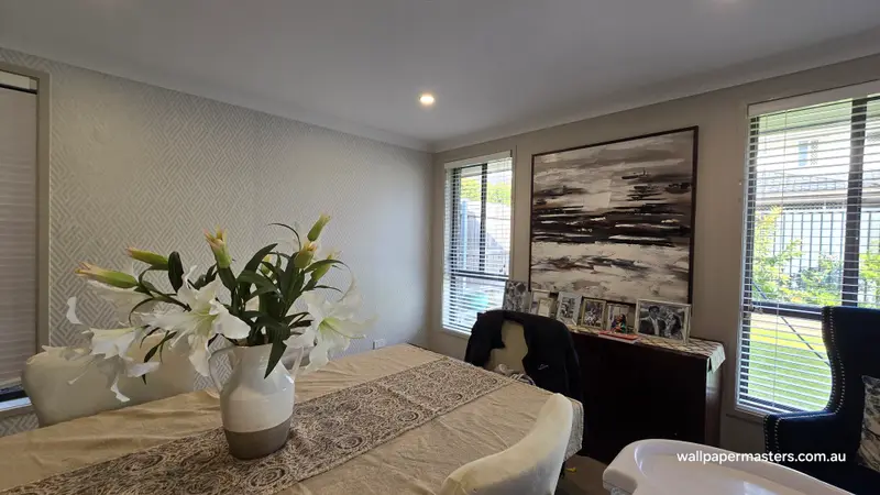Dining Wallpaper Installation