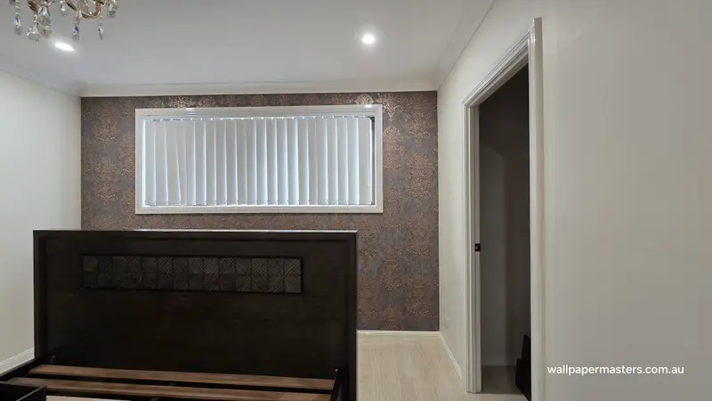 Bedroom Wallpaper Installation