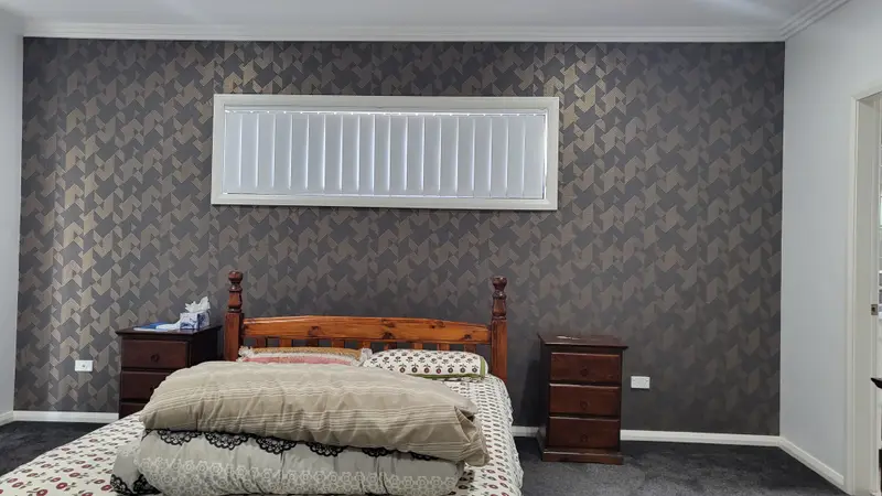 Bedroom Wallpaper Installation