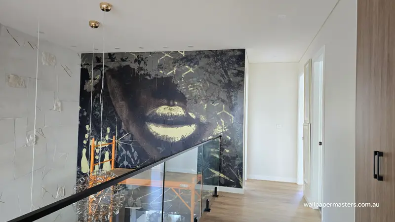 Staircase Wallpaper Installation