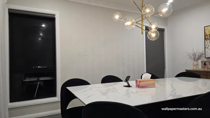 Dining Wallpaper Installation