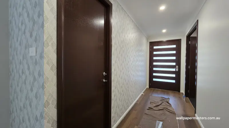 Hallway Wallpaper Installation