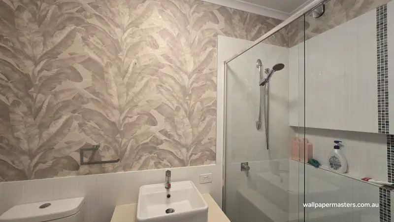 Toilet Wallpaper Installation