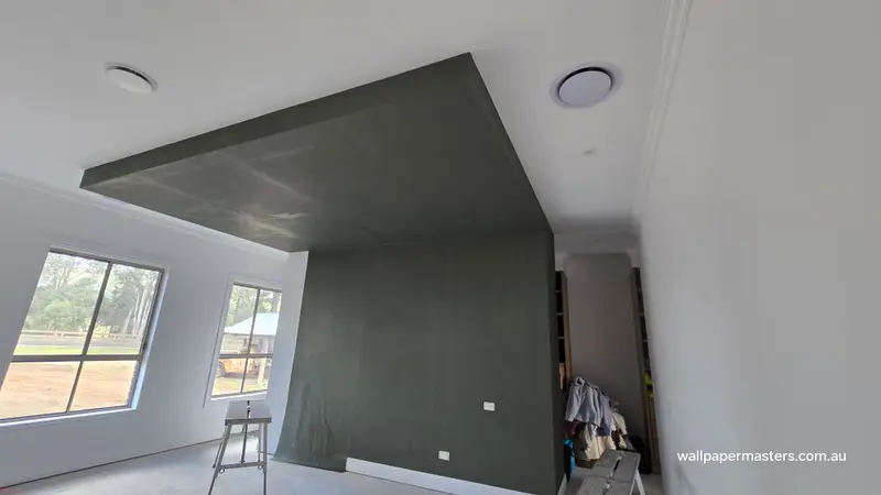 Bedroom Wallpaper Installation