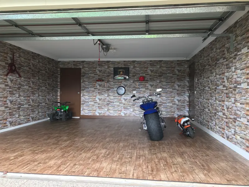 Garage Wallpaper Installation