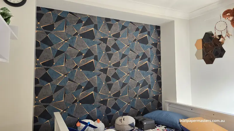 Bedroom Wallpaper Installation