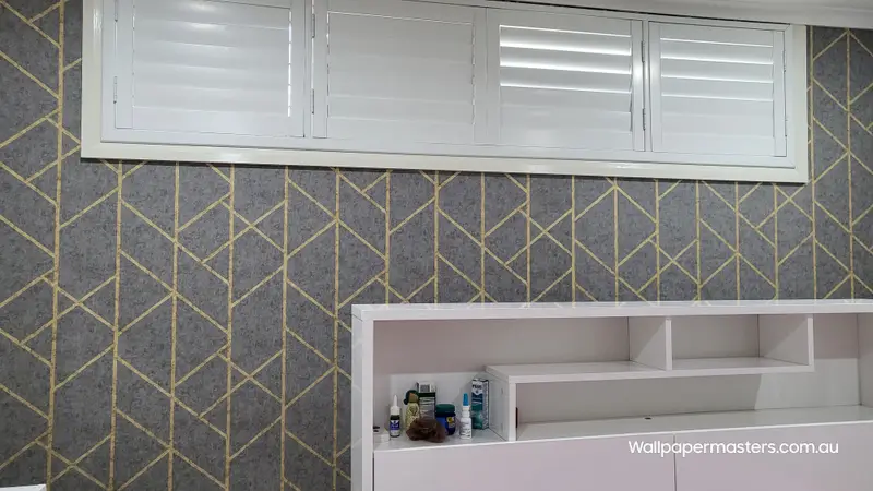 Bedroom Wallpaper Installation