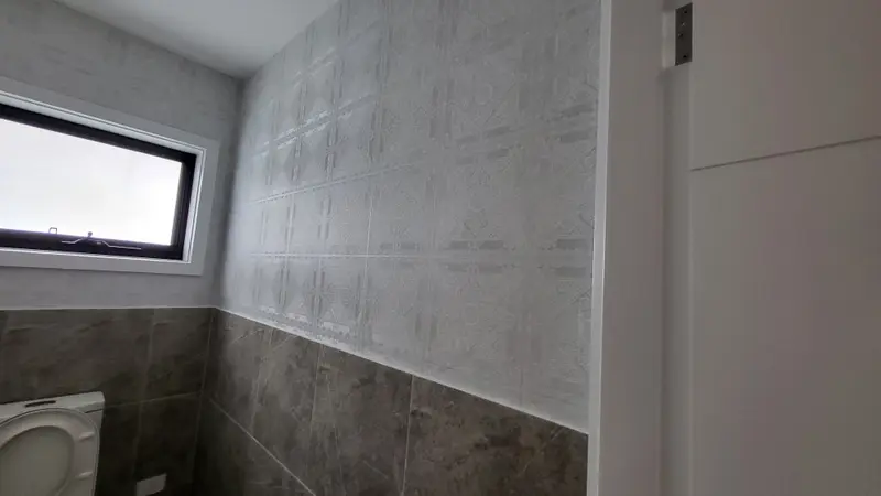 Toilet Wallpaper Installation