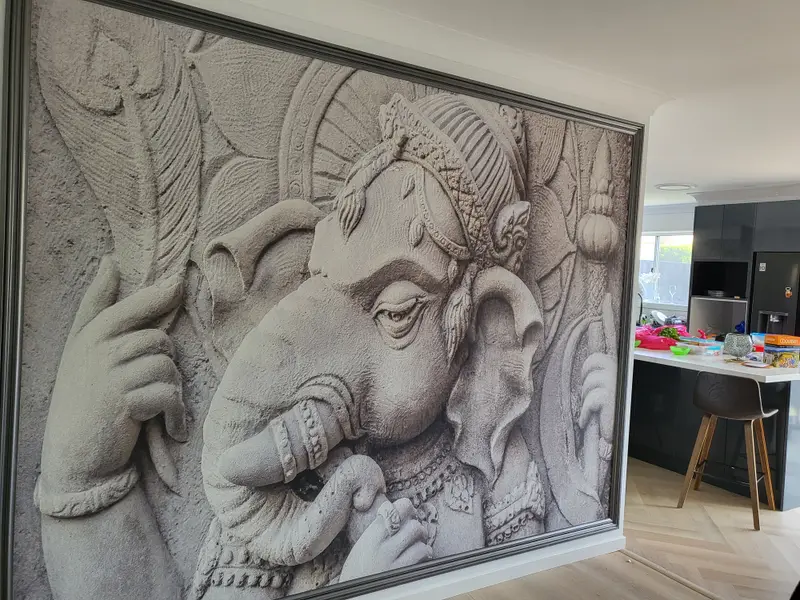 Custom mural Wallpaper Installation