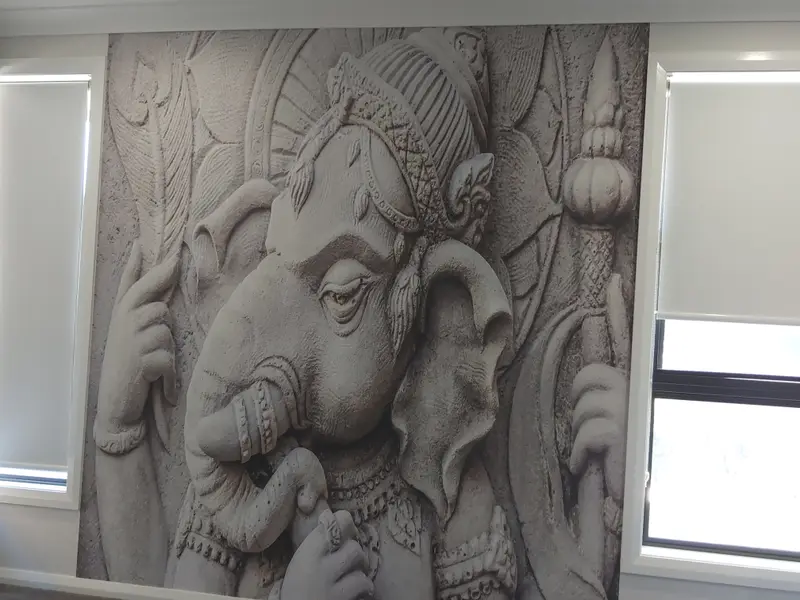 Custom mural Wallpaper Installation