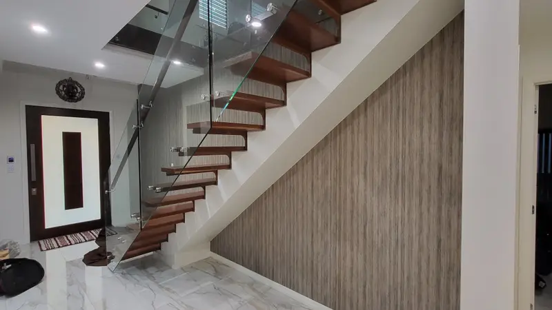 Staircase Wallpaper Installation