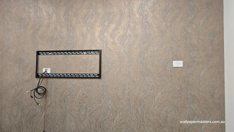 TV Back Wallpaper Installation