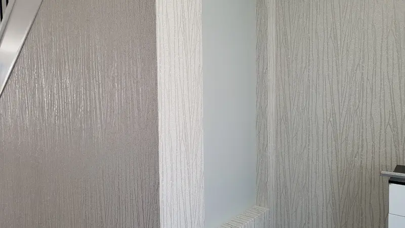 Staircase Wallpaper Installation