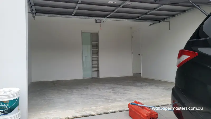 Garage Wallpaper Installation