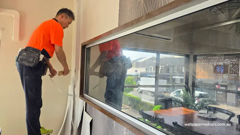 Commercial, Shops Wallpaper Installation