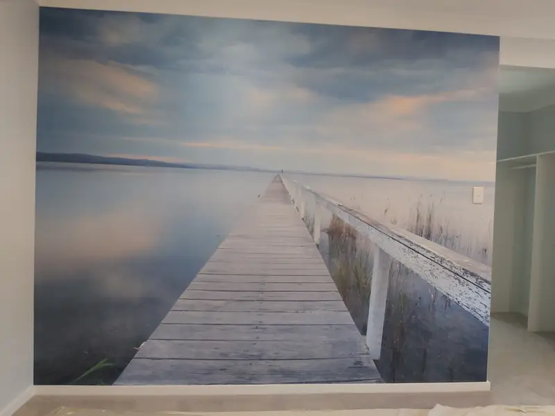 Custom mural Wallpaper Installation