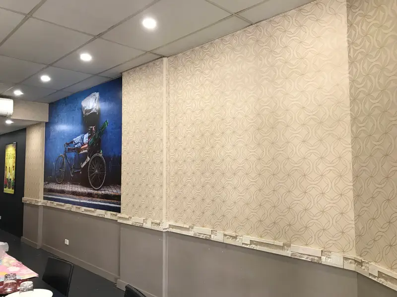 Custom mural Wallpaper Installation