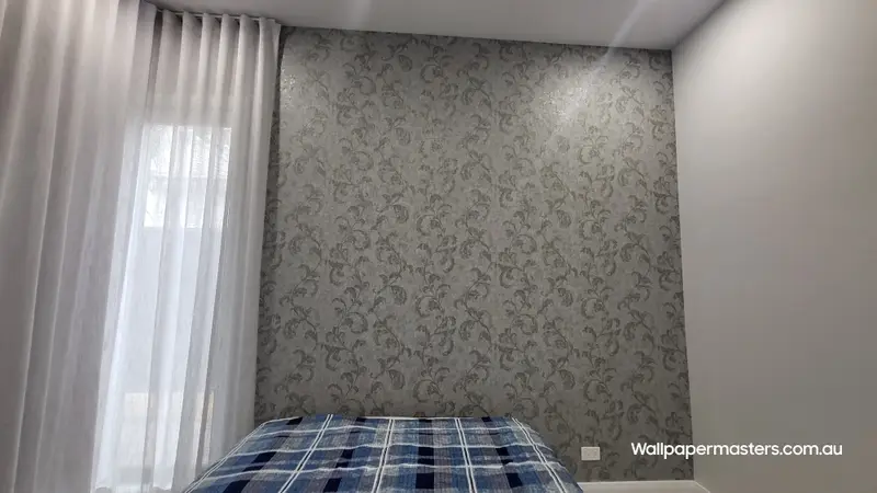 Bedroom Wallpaper Installation