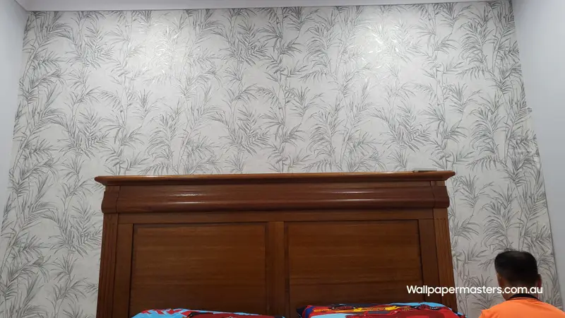 Bedroom Wallpaper Installation
